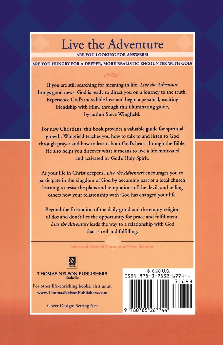 Rückseitencover Live the Adventure