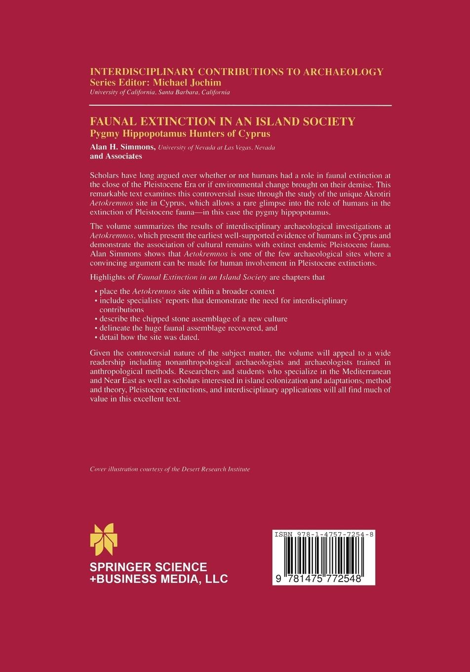 Rückseitencover Faunal Extinction in an Island Society