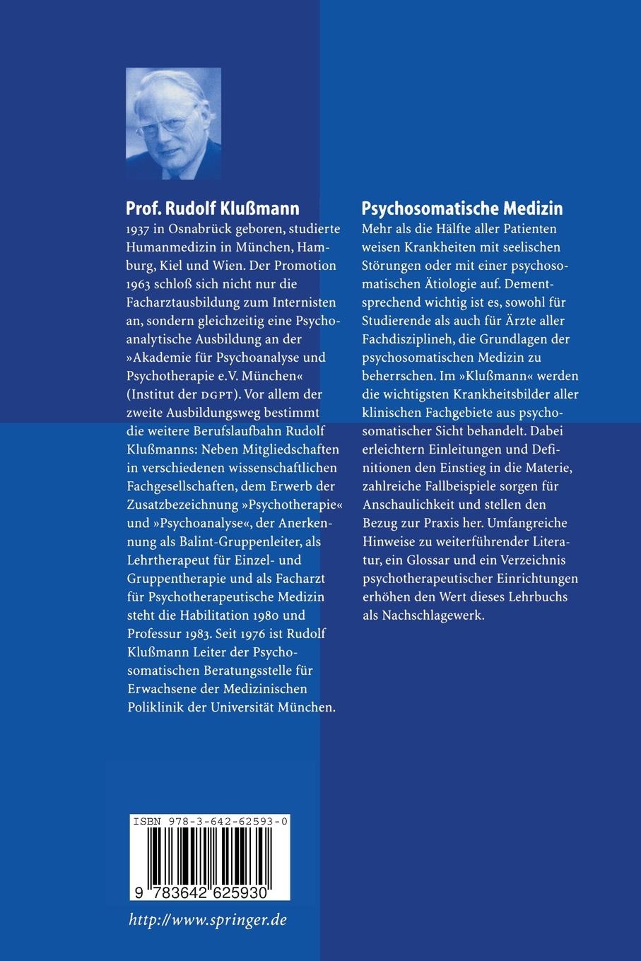 Rückseitencover Psychosomatische Medizin