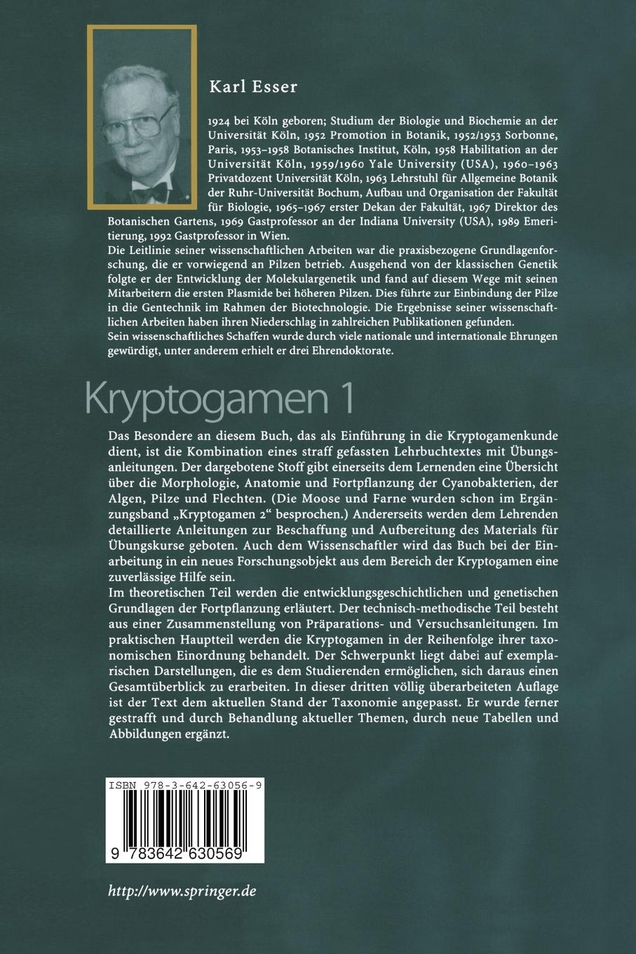 Rückseitencover Kryptogamen 1