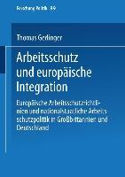 Vorderes Coverbild Arbeitsschutz und europäische Integration