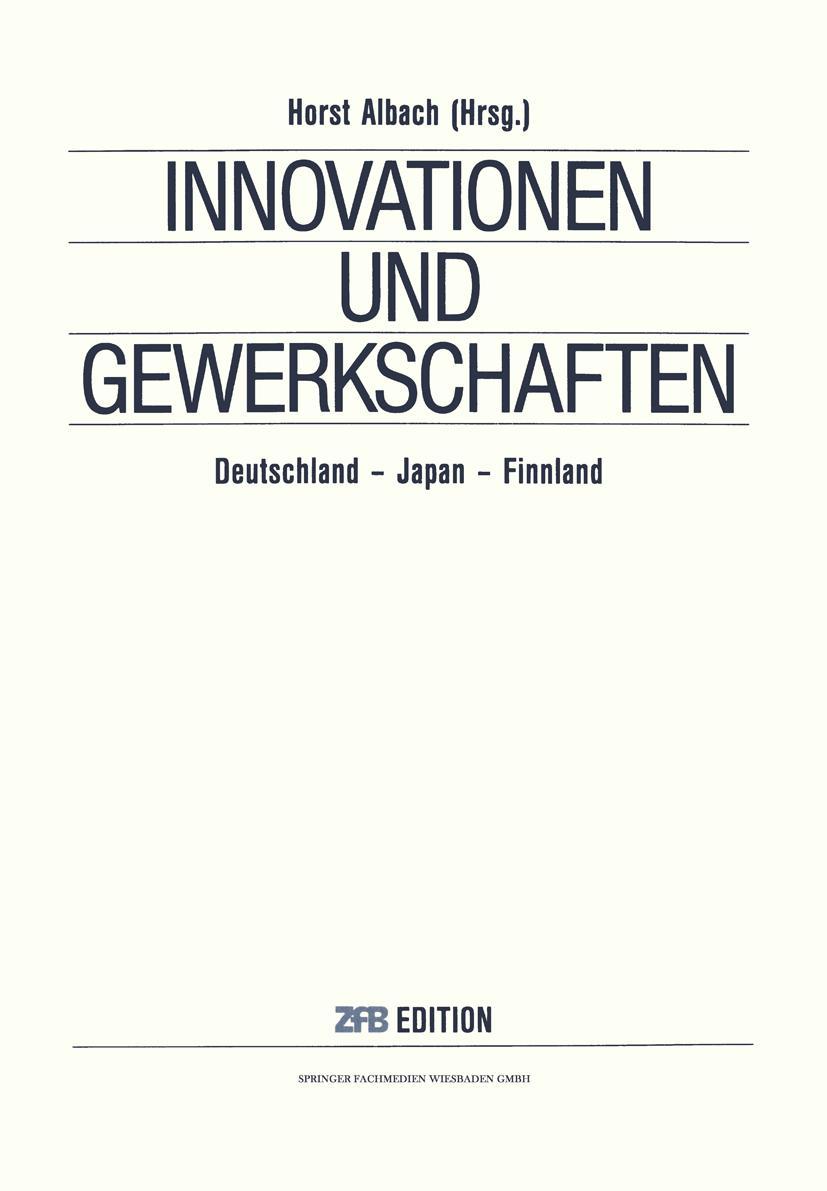 Vorderes Coverbild Innovationen und Gewerkschaften