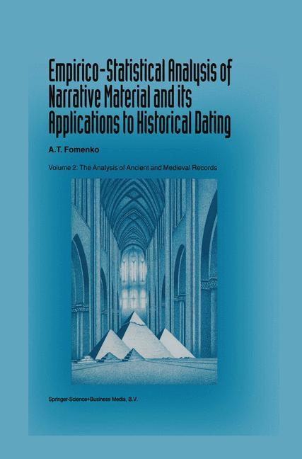 Vorderes Coverbild Empirico-Statistical Analysis of Narrative Material and its Applications to Historical Dating