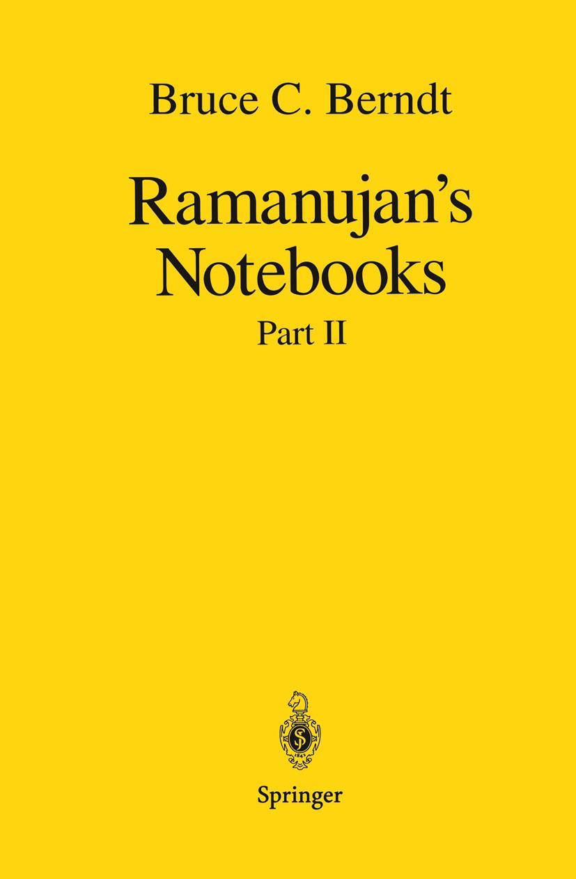 Vorderes Coverbild Ramanujan's Notebooks