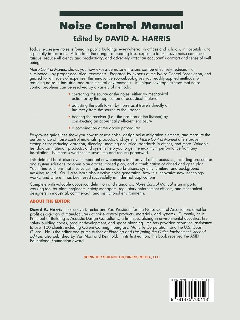 Rückseitencover Noise Control Manual