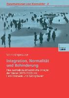 Vorderes Coverbild Integration, Normalität und Behinderung