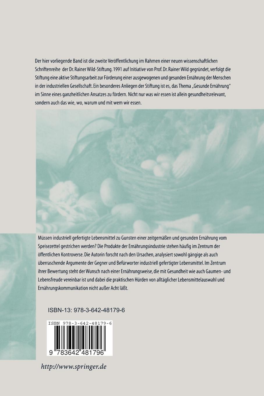 Rückseitencover Industriell Lebensmittel