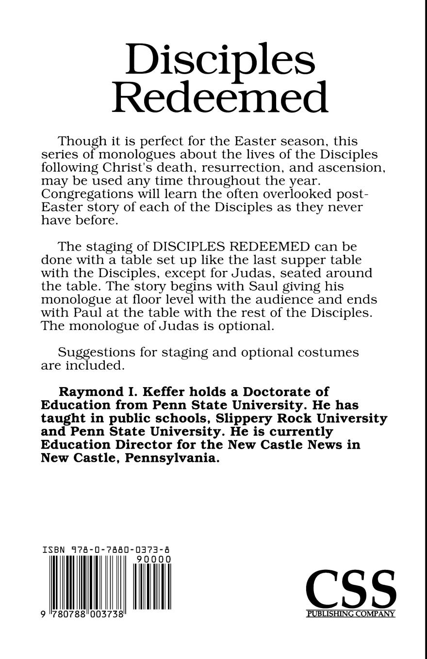 Rückseitencover Disciples Redeemed