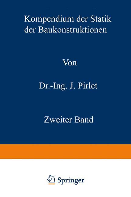Vorderes Coverbild Kompendium der Statik der Baukonstruktionen