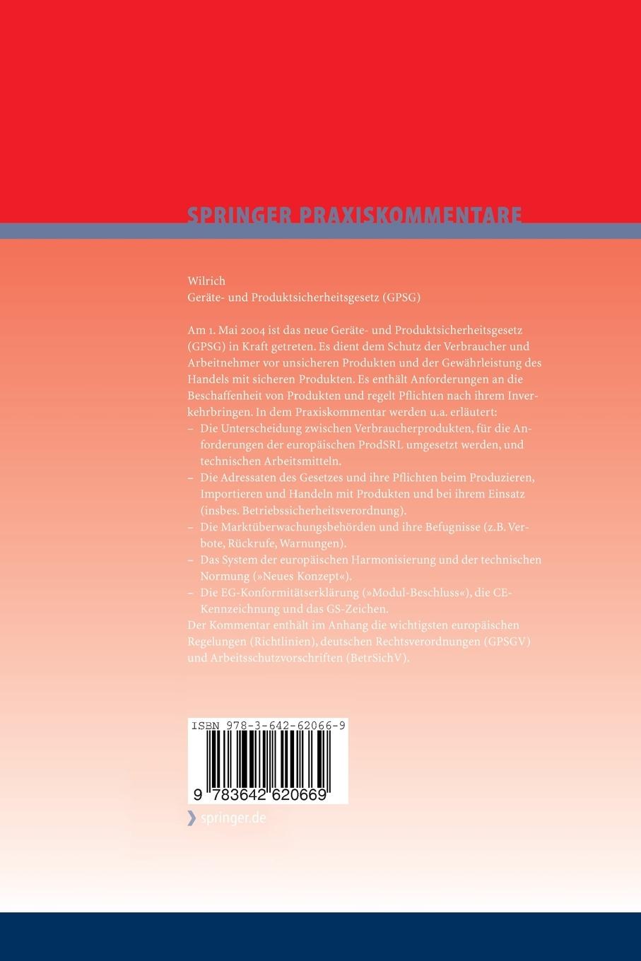 Rückseitencover Geräte- und Produktsicherheitsgesetz (GPSG)