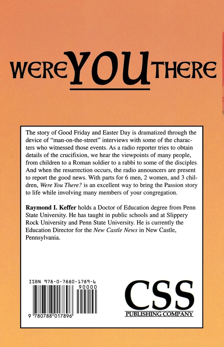 Rückseitencover Were You There: Drama For Lent Or Easter