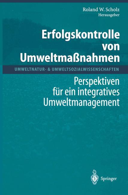 Vorderes Coverbild Erfolgskontrolle von Umweltmaßnahmen
