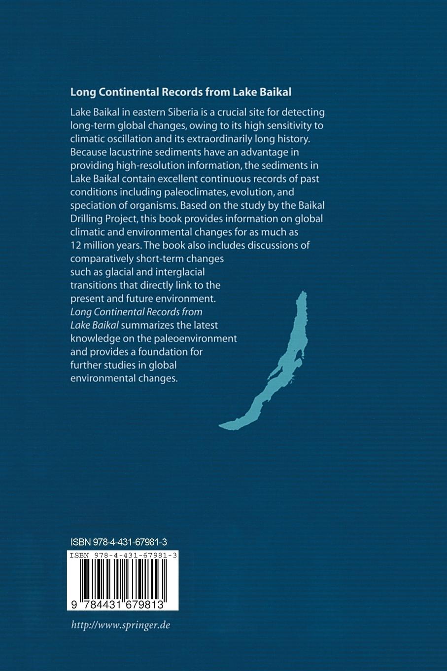 Rückseitencover Long Continental Records from Lake Baikal