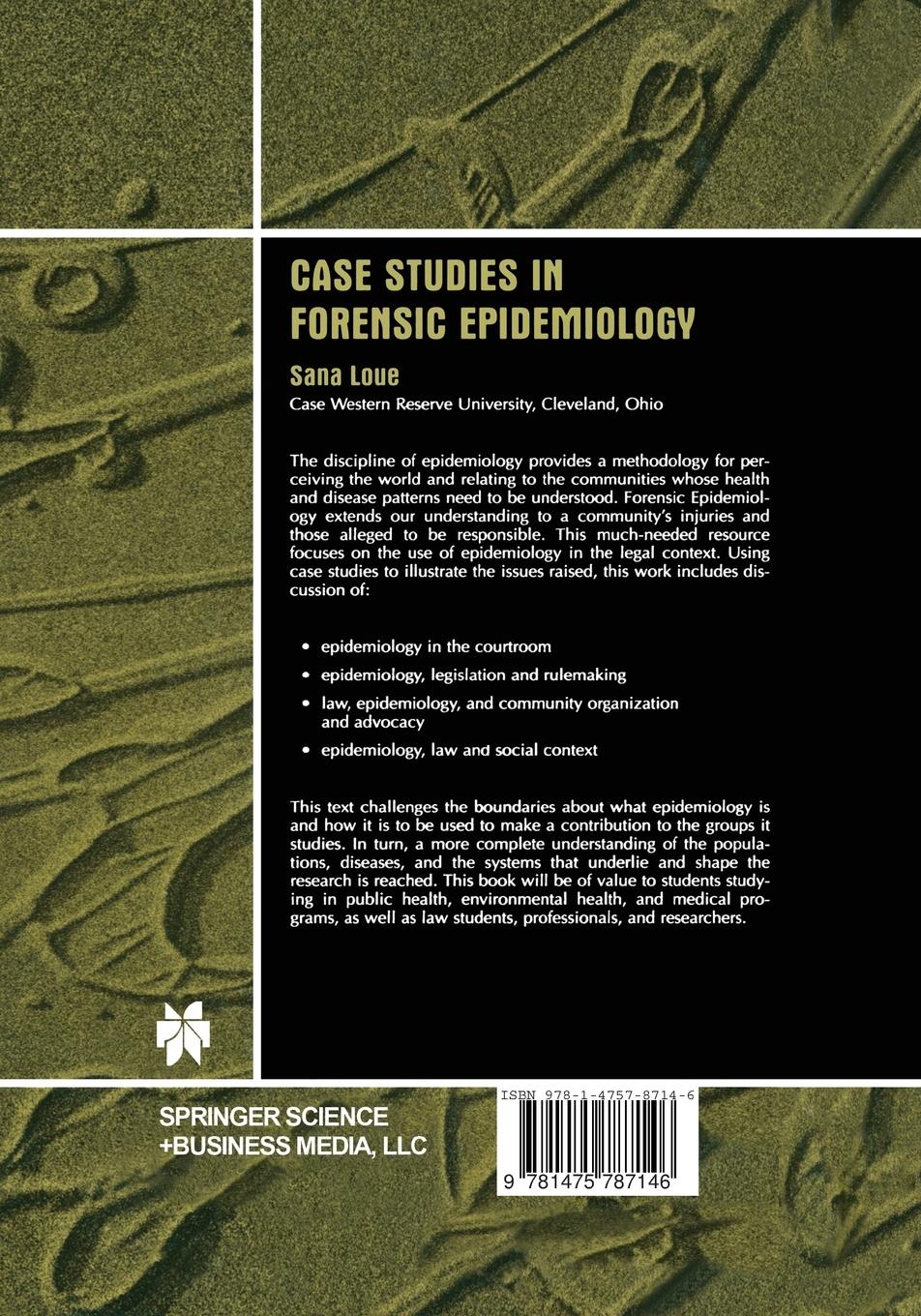 Rückseitencover Case Studies in Forensic Epidemiology