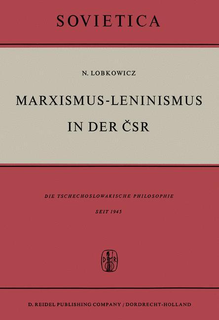 Vorderes Coverbild Marxismus-Leninismus in der ¿SR