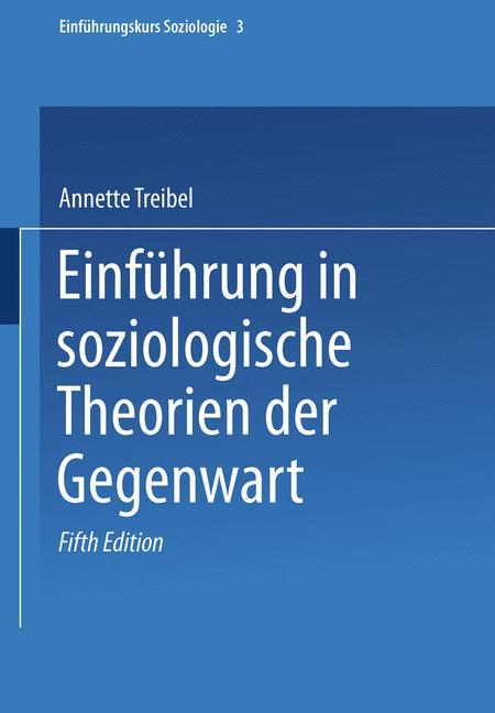 Vorderes Coverbild Einführung in soziologische Theorien der Gegenwart
