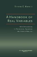 Vorderes Coverbild A Handbook of Real Variables