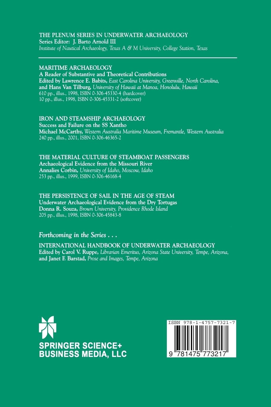 Rückseitencover Iron and Steamship Archaeology