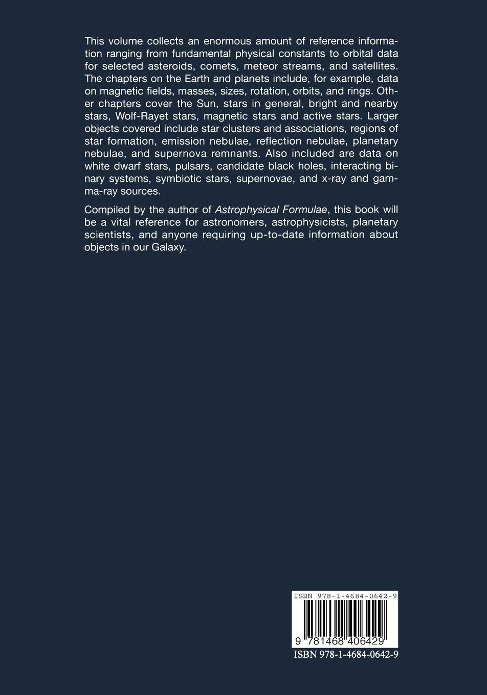 Rückseitencover Astrophysical Data
