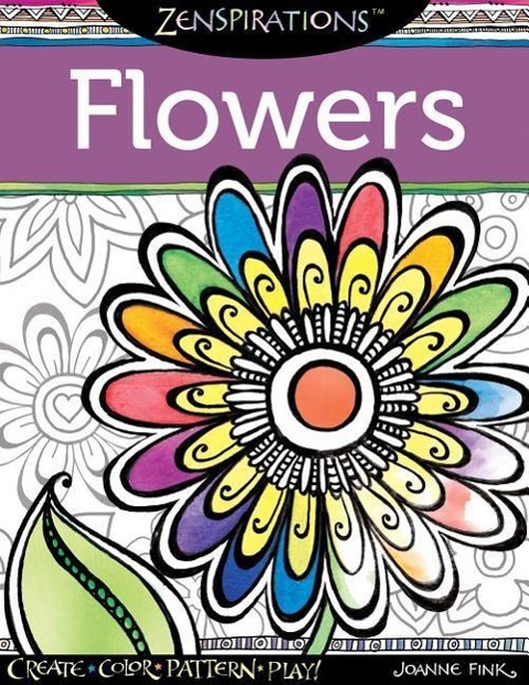Vorderes Coverbild Zenspirations Coloring Book Flowers