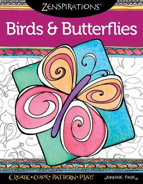 Vorderes Coverbild Zenspirations Coloring Book Birds & Butterflies