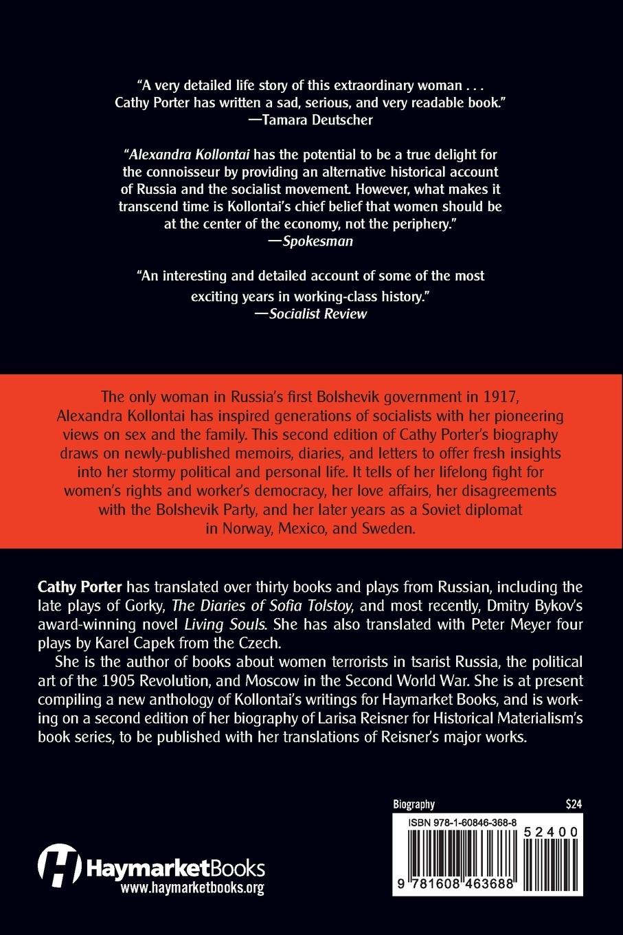 Rückseitencover Alexandra Kollontai