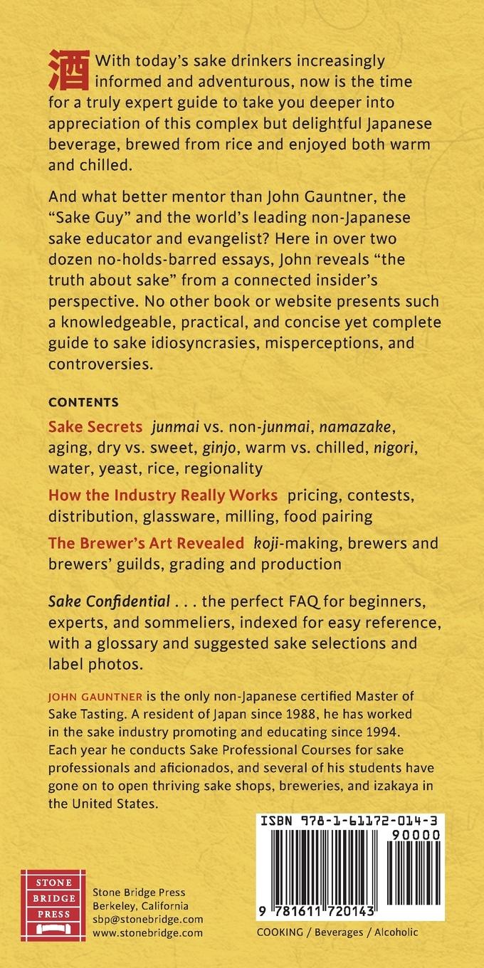 Rückseitencover Sake Confidential