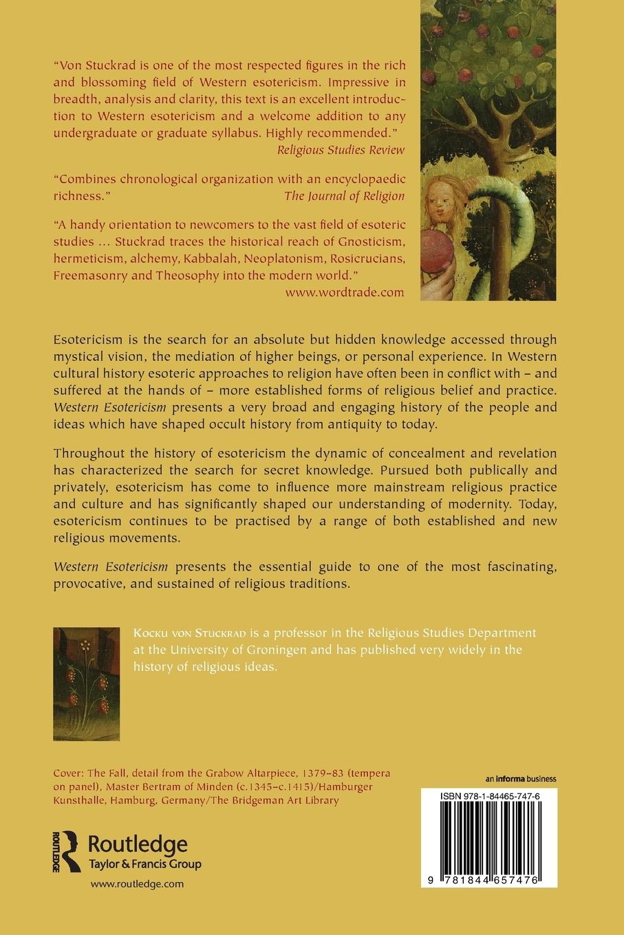 Rückseitencover Western Esotericism