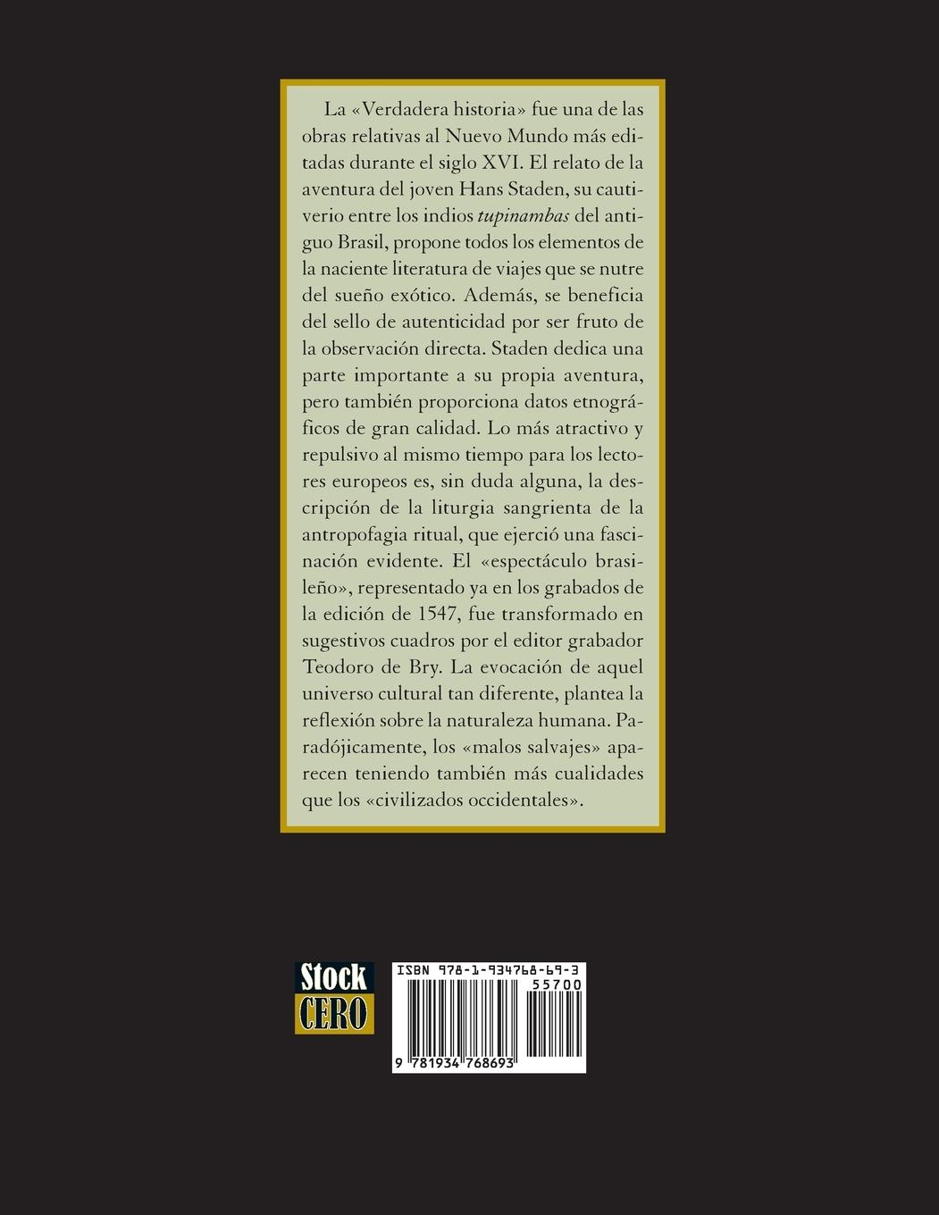 Rückseitencover Verdadera Historia y Descripcion de Un Pais