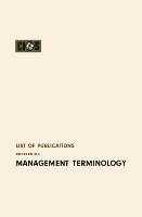 Vorderes Coverbild List of Publications Concerning Management Terminology