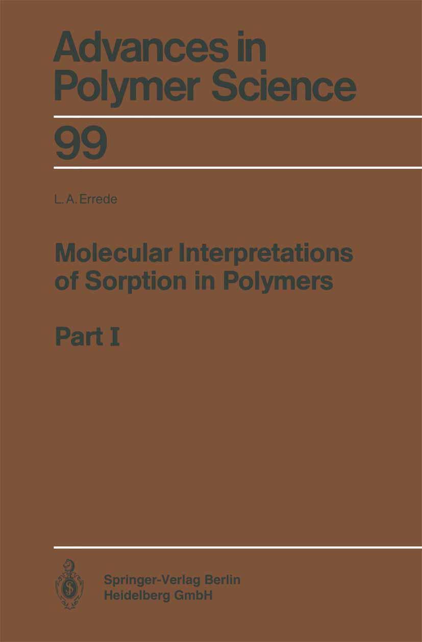 Vorderes Coverbild Molecular Interpretations of Sorption in Polymers