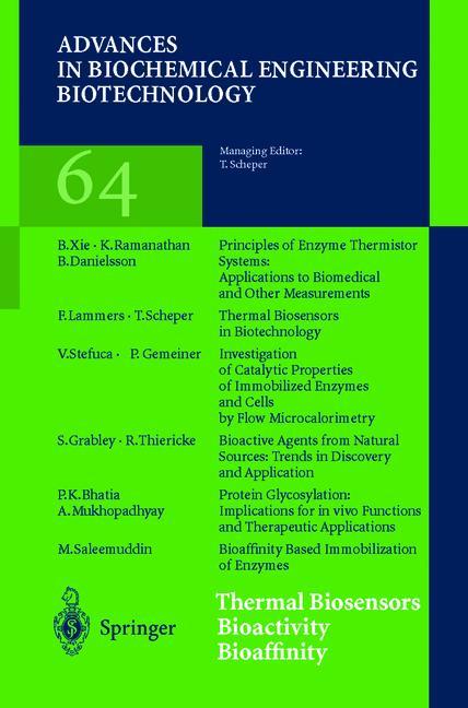 Vorderes Coverbild Thermal Biosensors Bioactivity Bioaffinity