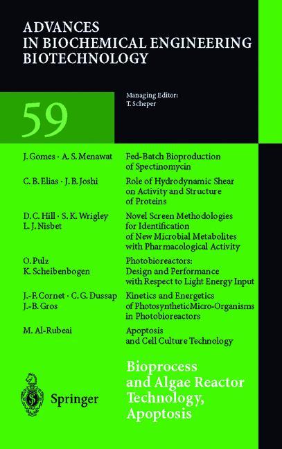 Vorderes Coverbild Bioprocess and Algae Reactor Technology, Apoptosis