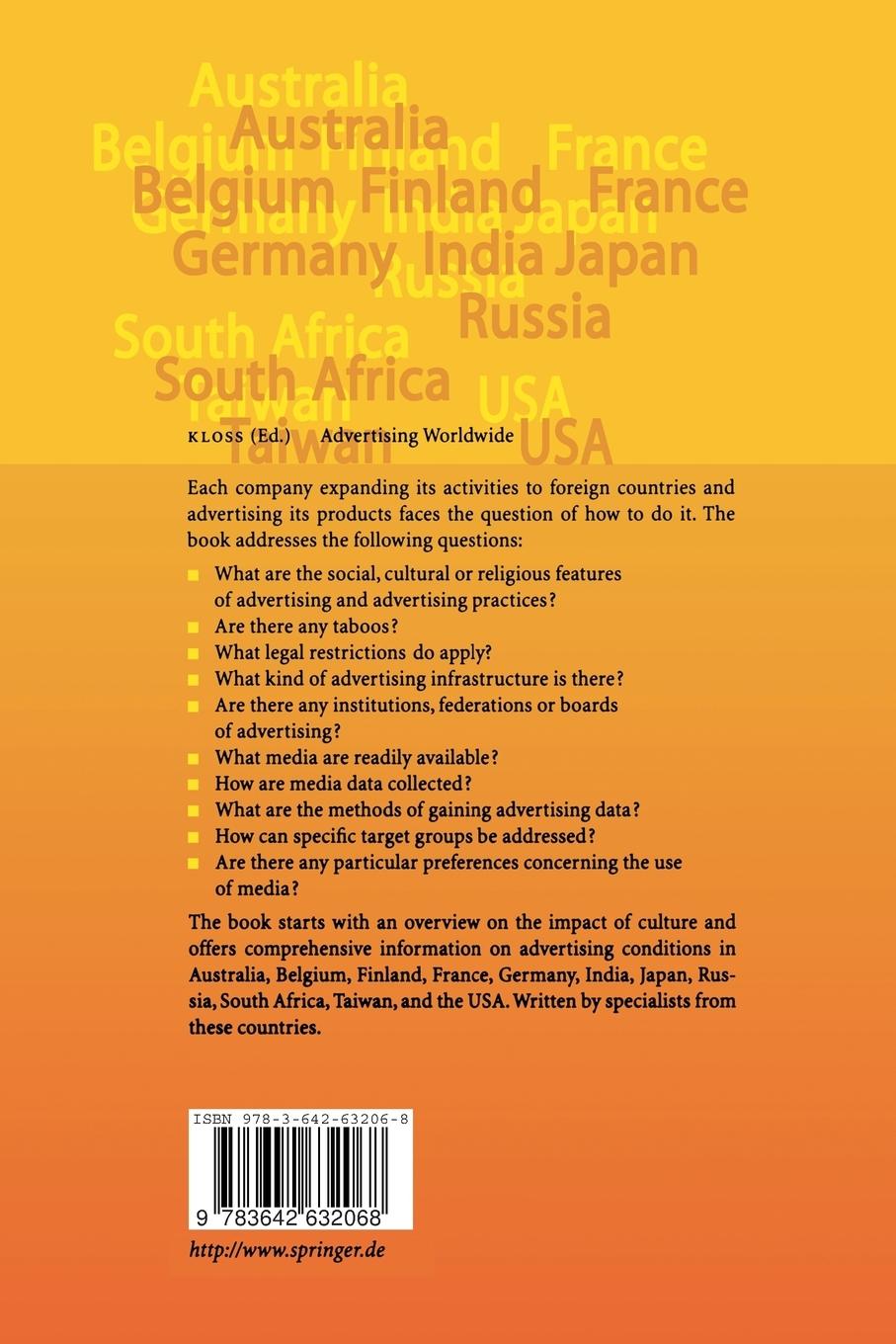 Rückseitencover Advertising Worldwide