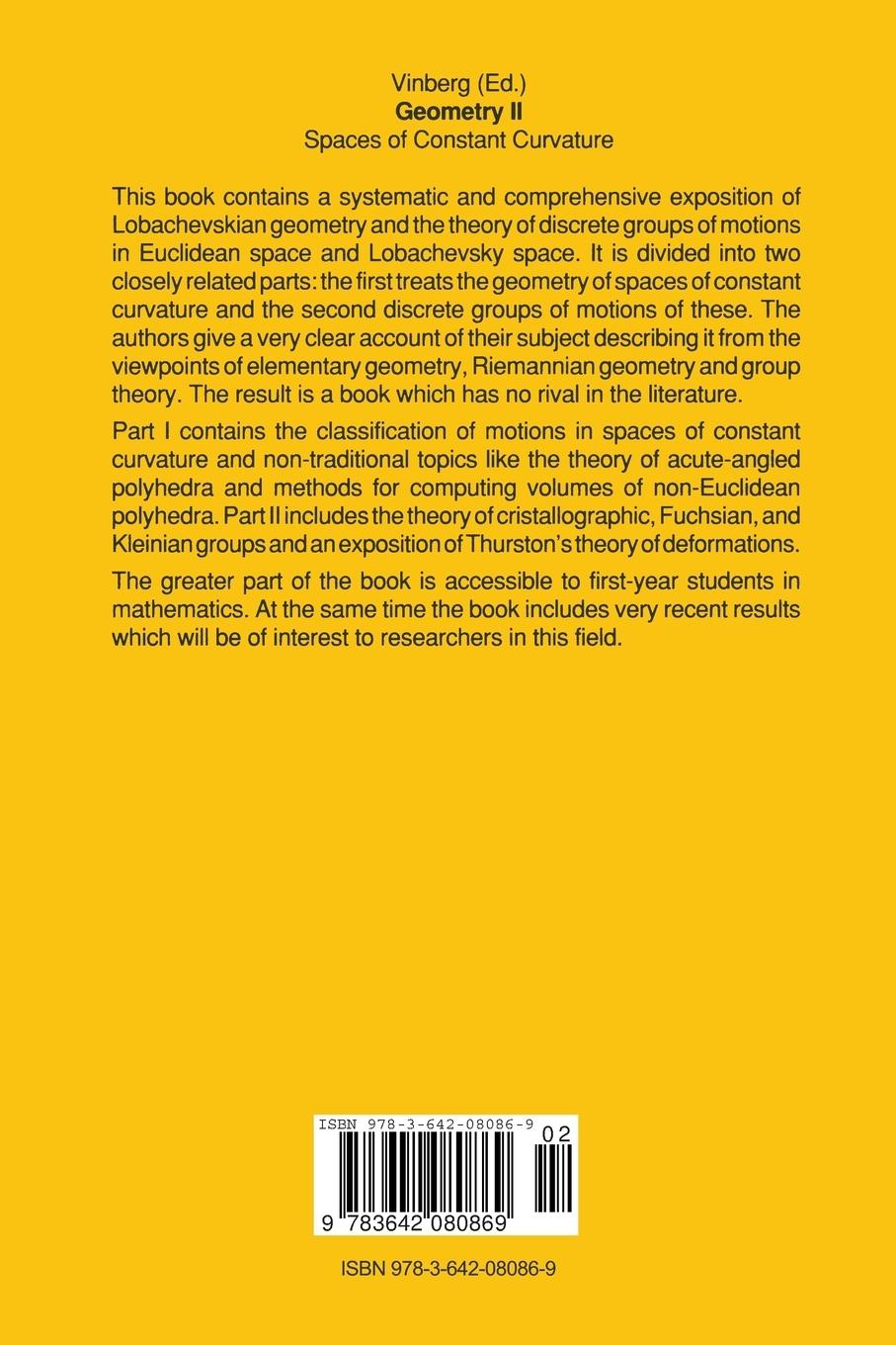Rückseitencover Geometry II