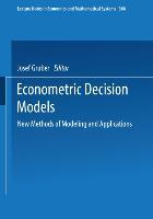 Vorderes Coverbild Econometric Decision Models
