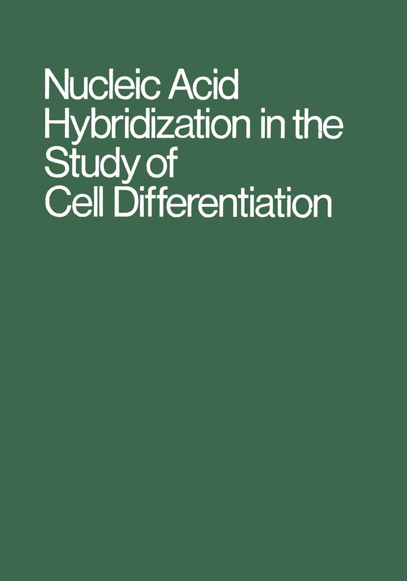 Vorderes Coverbild Nucleic Acid Hybridization in the Study of Cell Differentiation