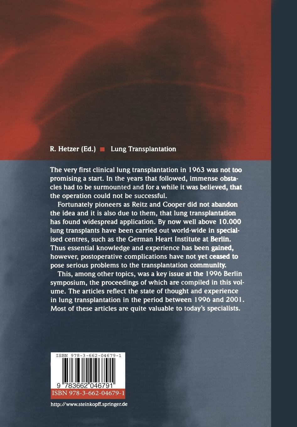 Rückseitencover Lung Transplantation