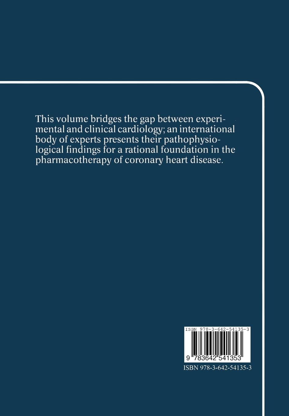 Rückseitencover Pathophysiology and Rational Pharmacotherapy of Myocardial Ischemia