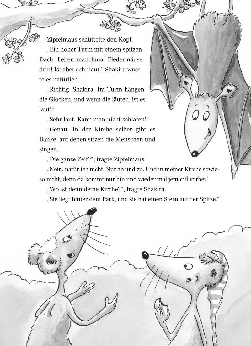 Beispielinhalt (Bild) Zipfelmaus und der geheimnisvolle Goldkratzer - Ein Kirchenkrimi