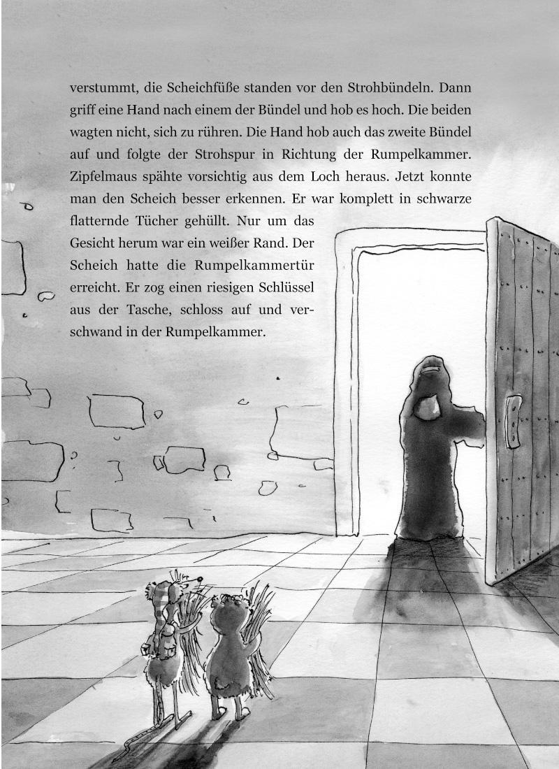 Beispielinhalt (Bild) Zipfelmaus und der geheimnisvolle Goldkratzer - Ein Kirchenkrimi