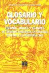 Vorderes Coverbild Glosario y vocabulario español-inglés y francés de términos habituales en geología