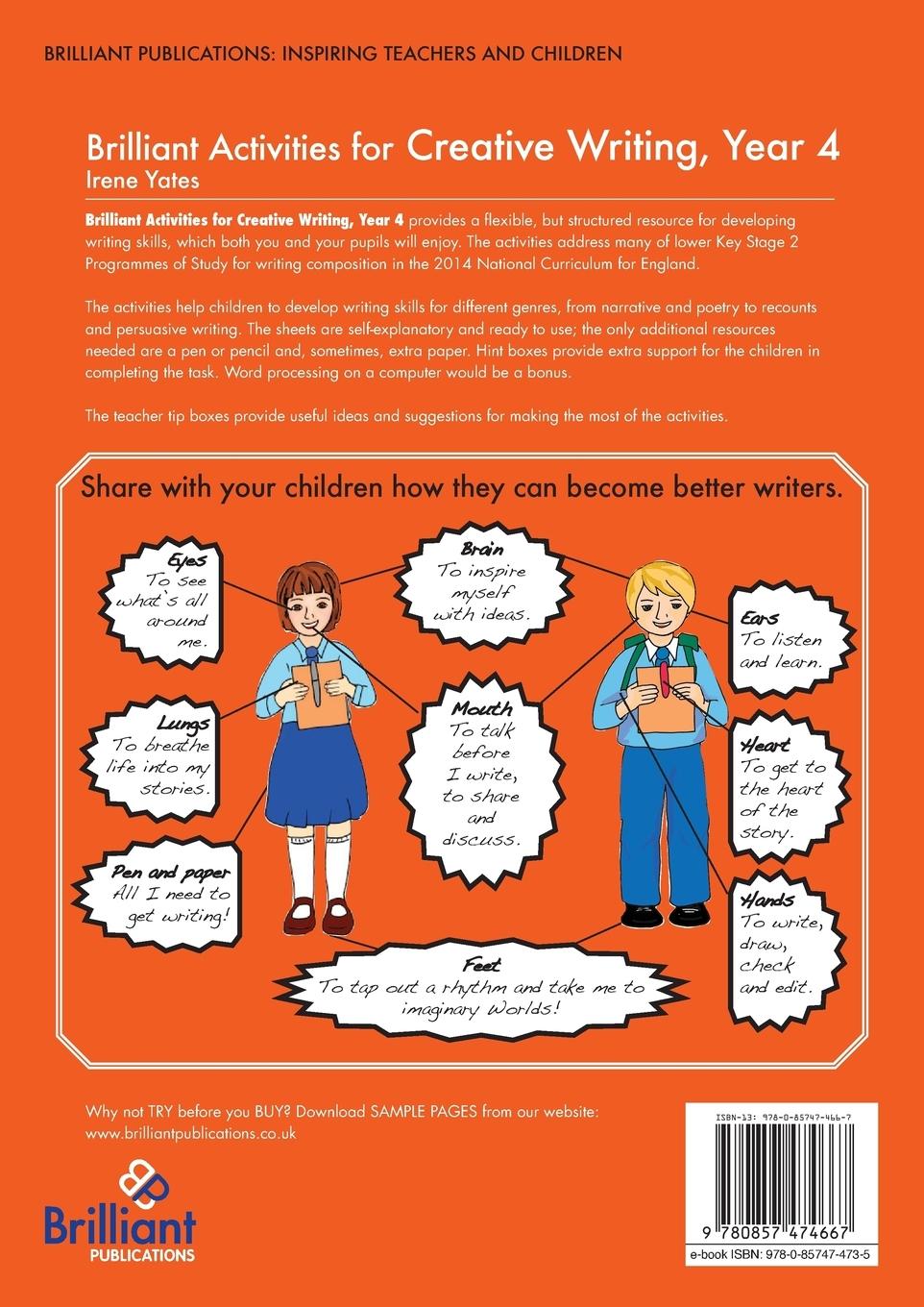 Rückseitencover Brilliant Activities for Creative Writing, Year 4-Activities for Developing Writing Composition Skills