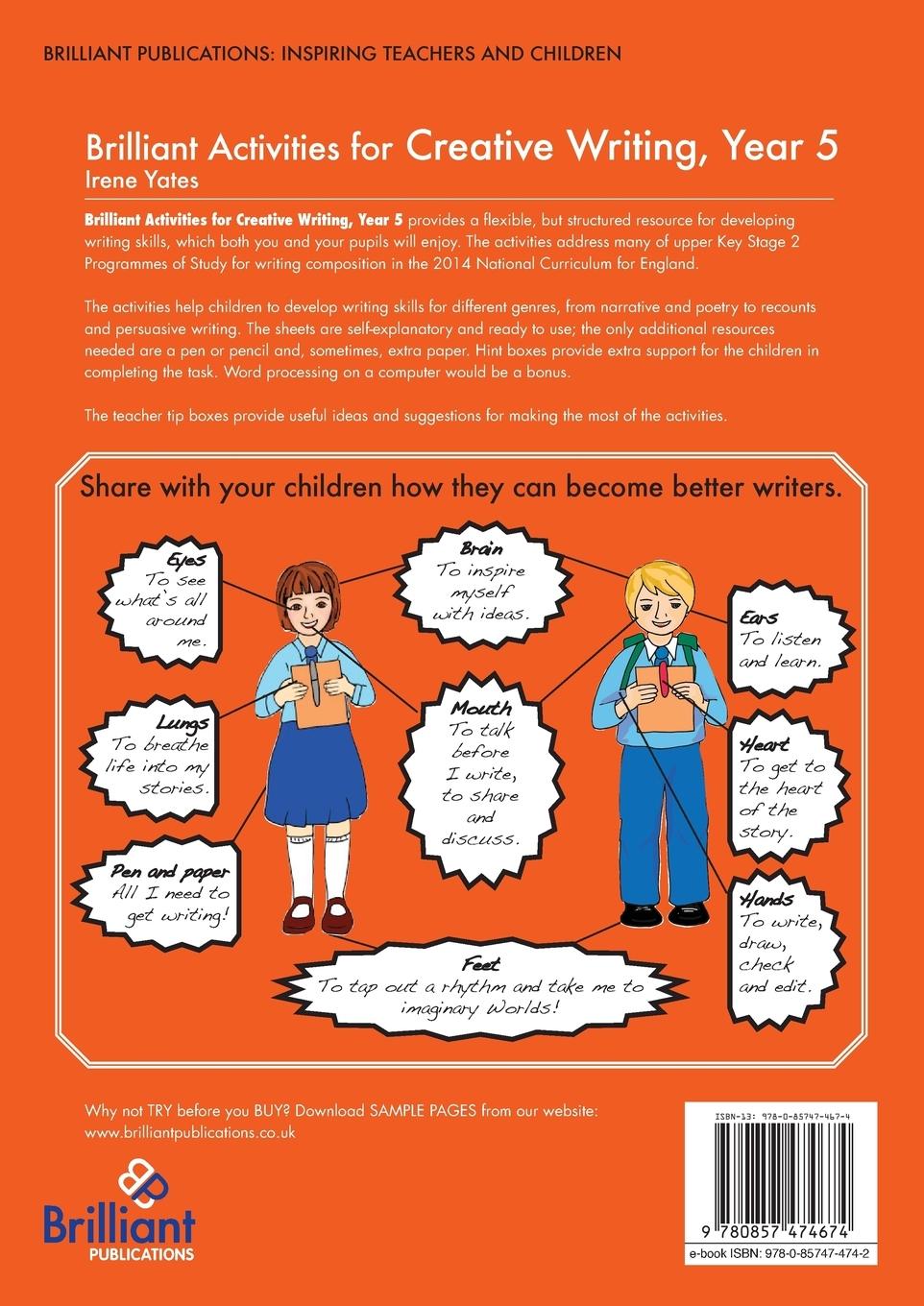 Rückseitencover Brilliant Activities for Creative Writing, Year 5-Activities for Developing Writing Composition Skills