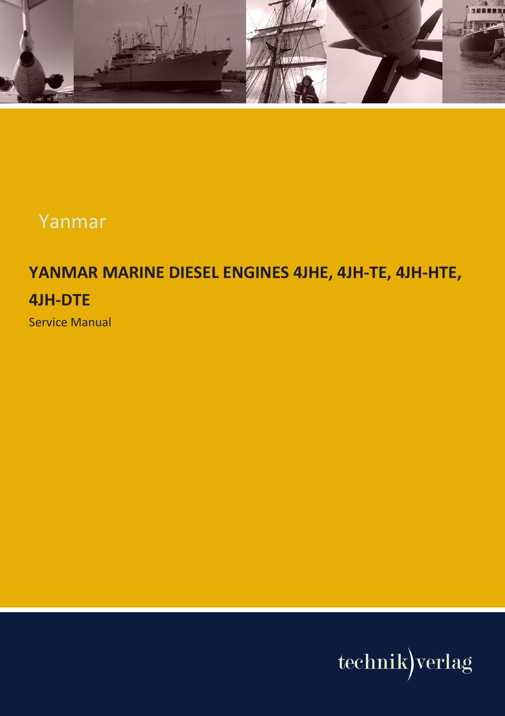 Vorderes Coverbild YANMAR MARINE DIESEL ENGINES 4JHE, 4JH-TE, 4JH-HTE, 4JH-DTE