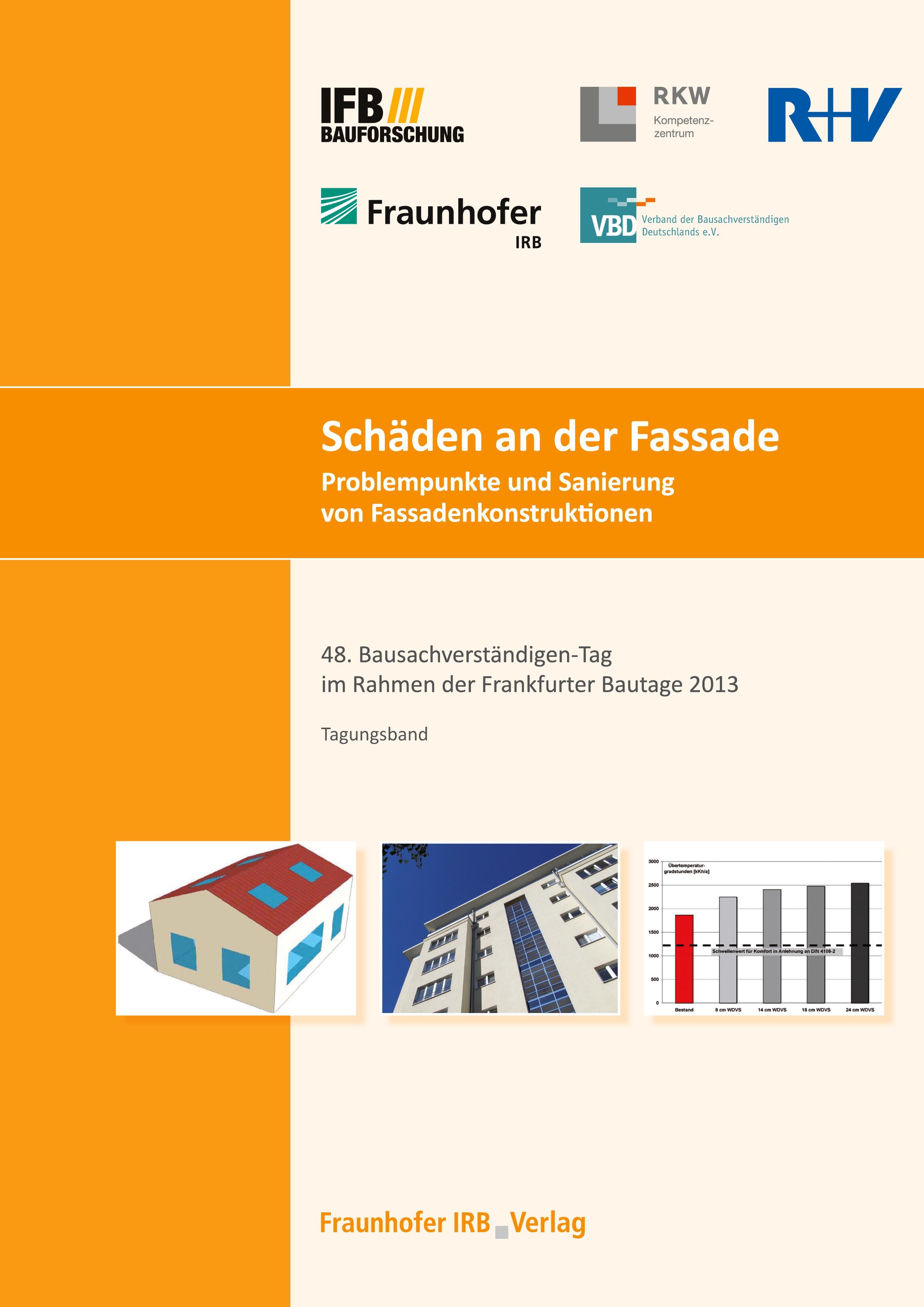 Vorderes Coverbild Schäden an der Fassade. Problempunkte und Sanierung von Fassadenkonstruktionen.