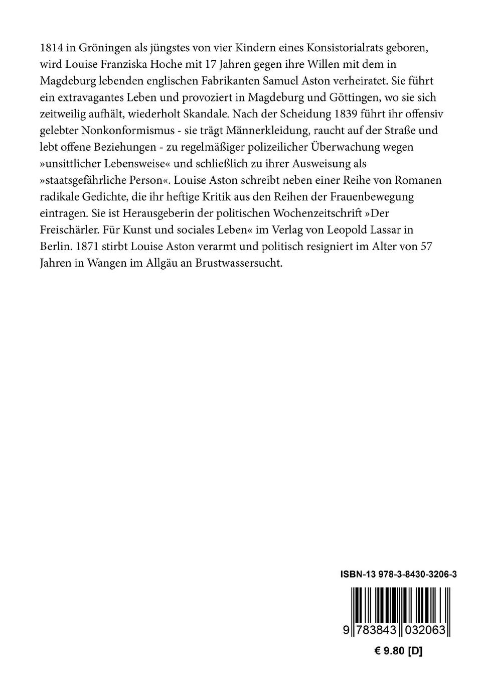 Rückseitencover Aus dem Leben einer Frau