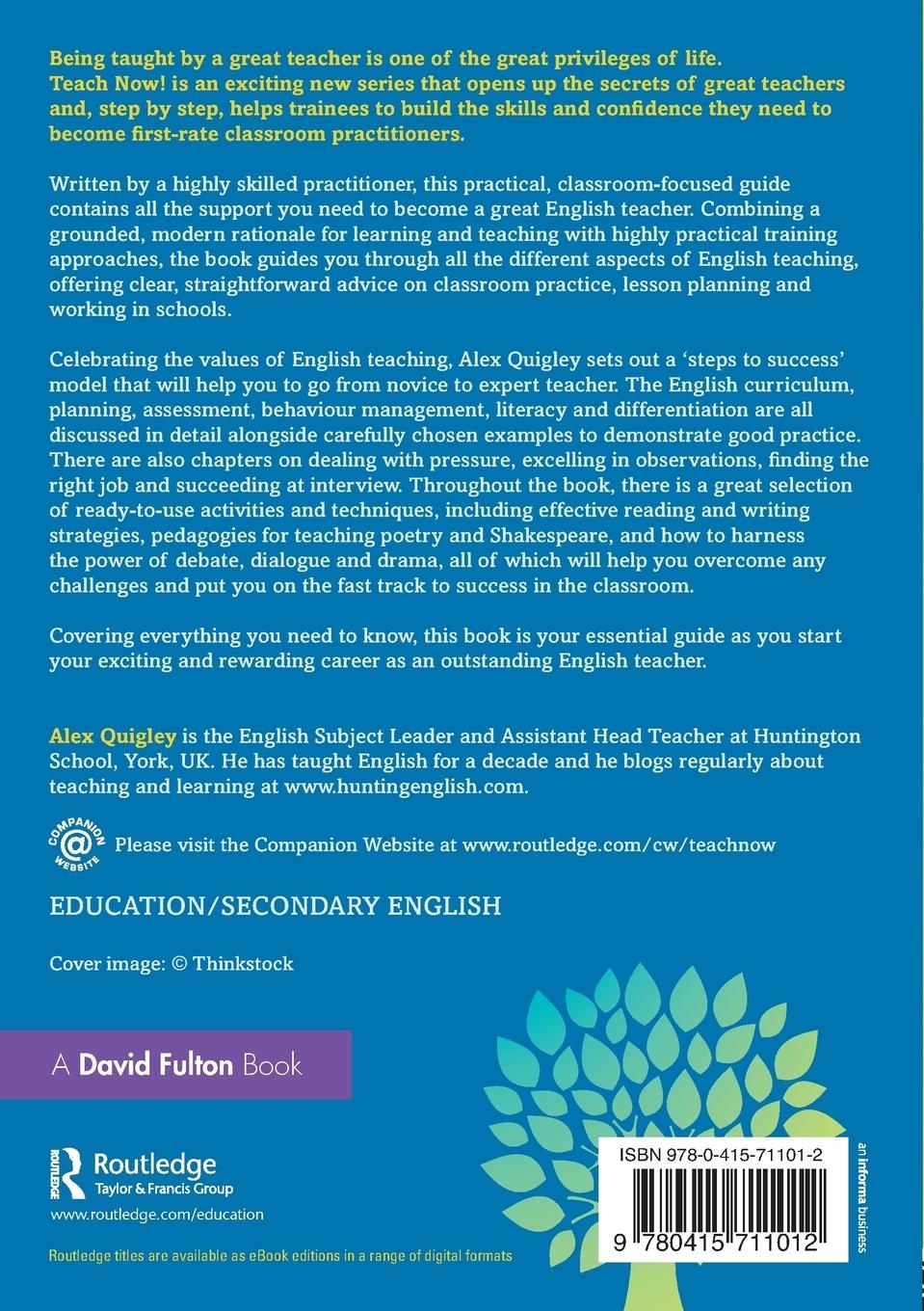 Rückseitencover Teach Now! English