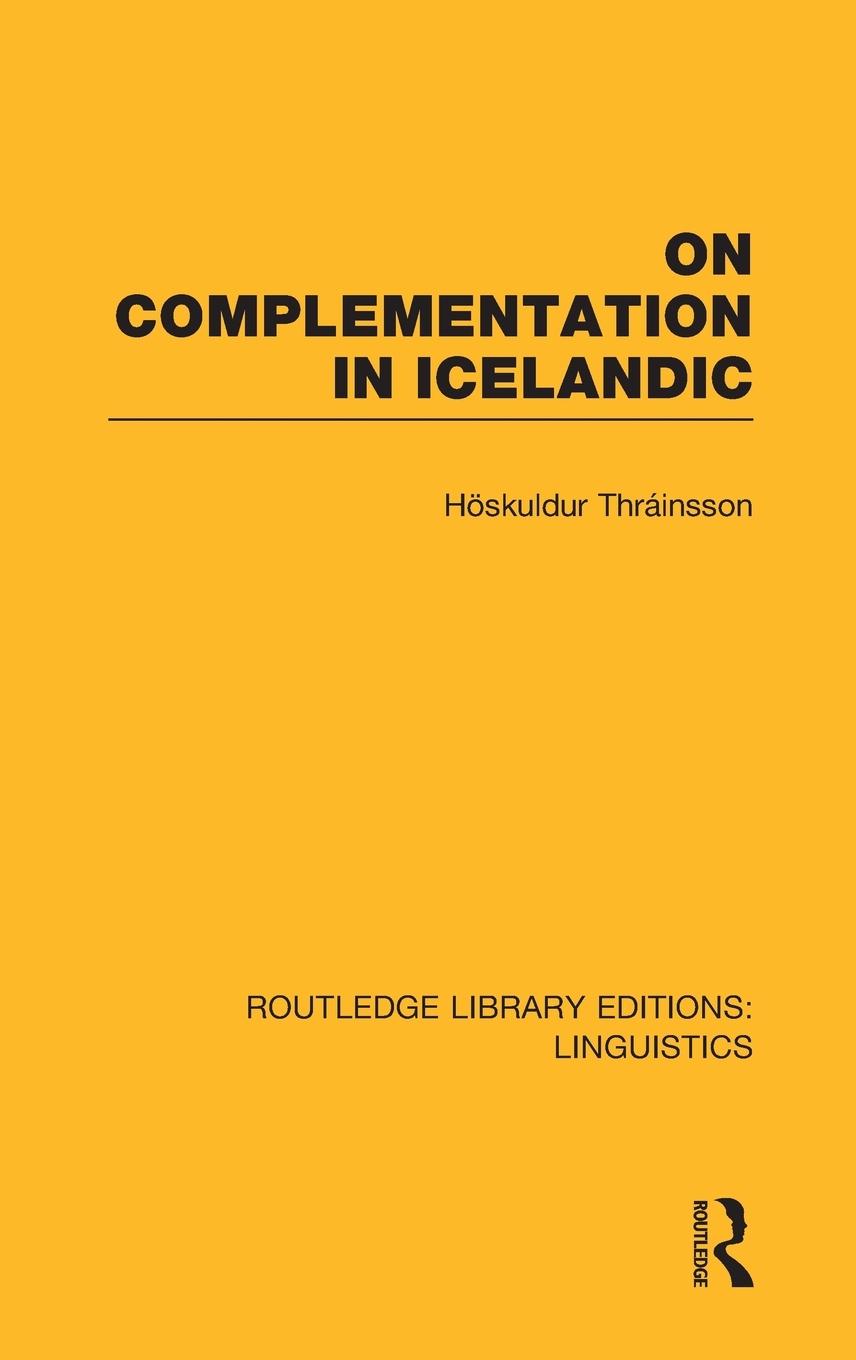 Vorderes Coverbild On Complementation in Icelandic