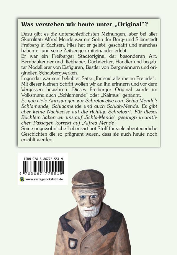 Rückseitencover Alfred Mende - Ein Freiberger Original